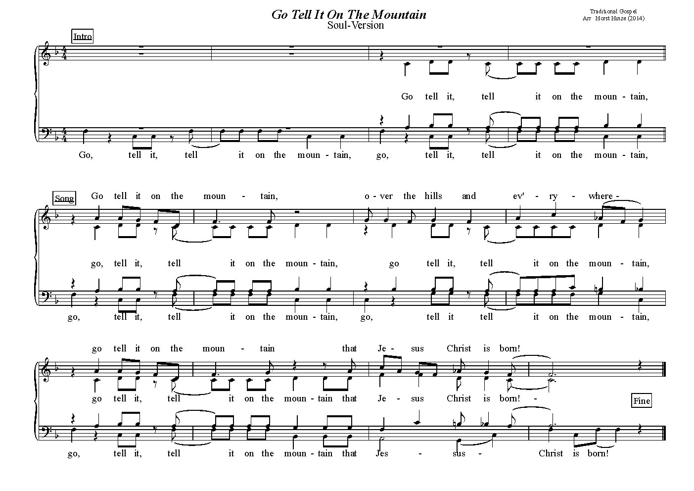 Go tell it on the mountain