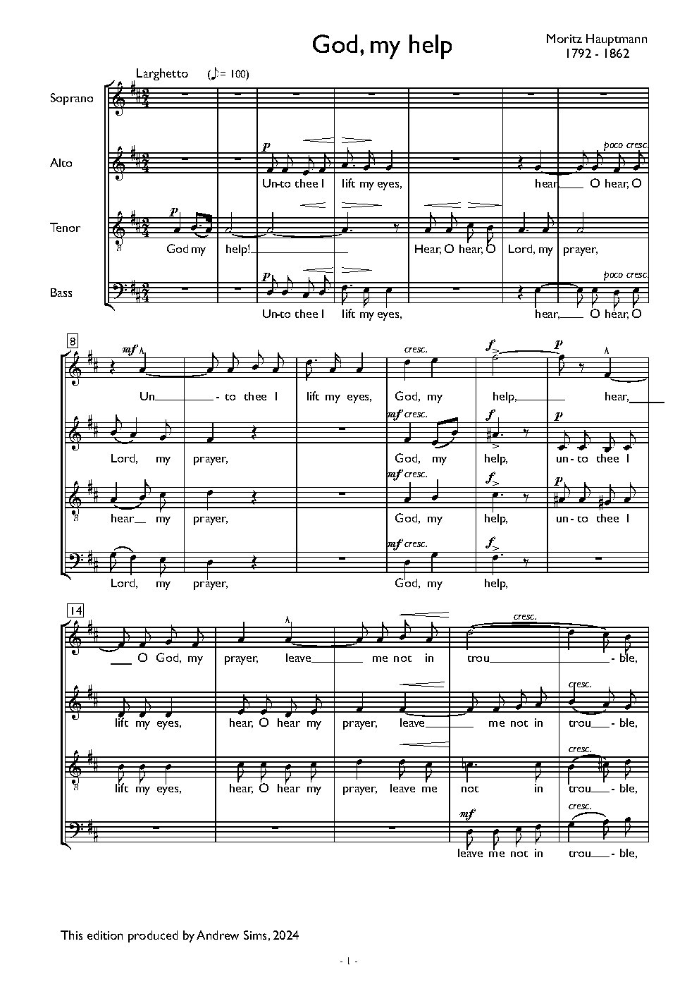 God, my help - Choir Script PDF Thumbnail
