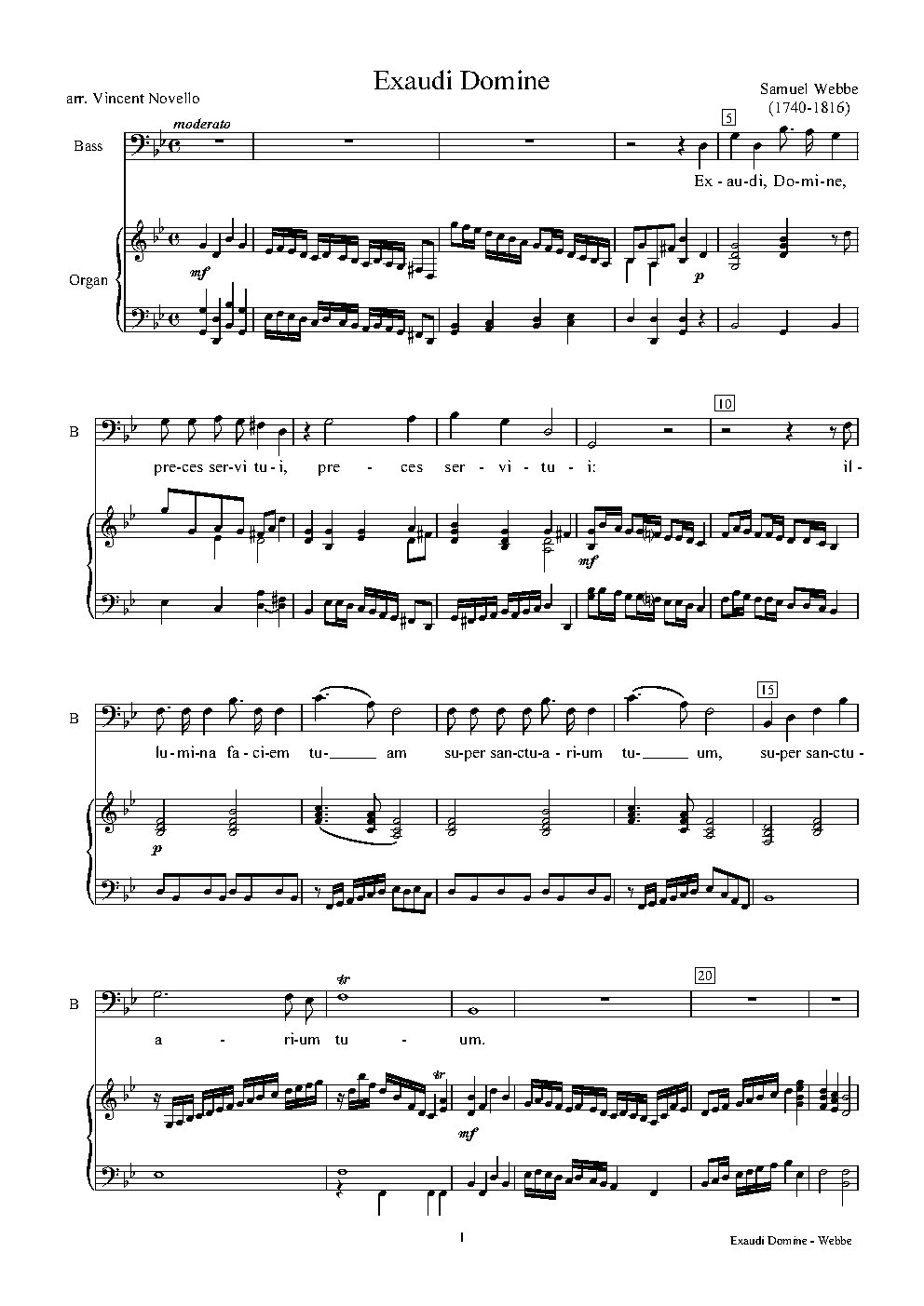 Exaudi Domine - Choir Script PDF Thumbnail