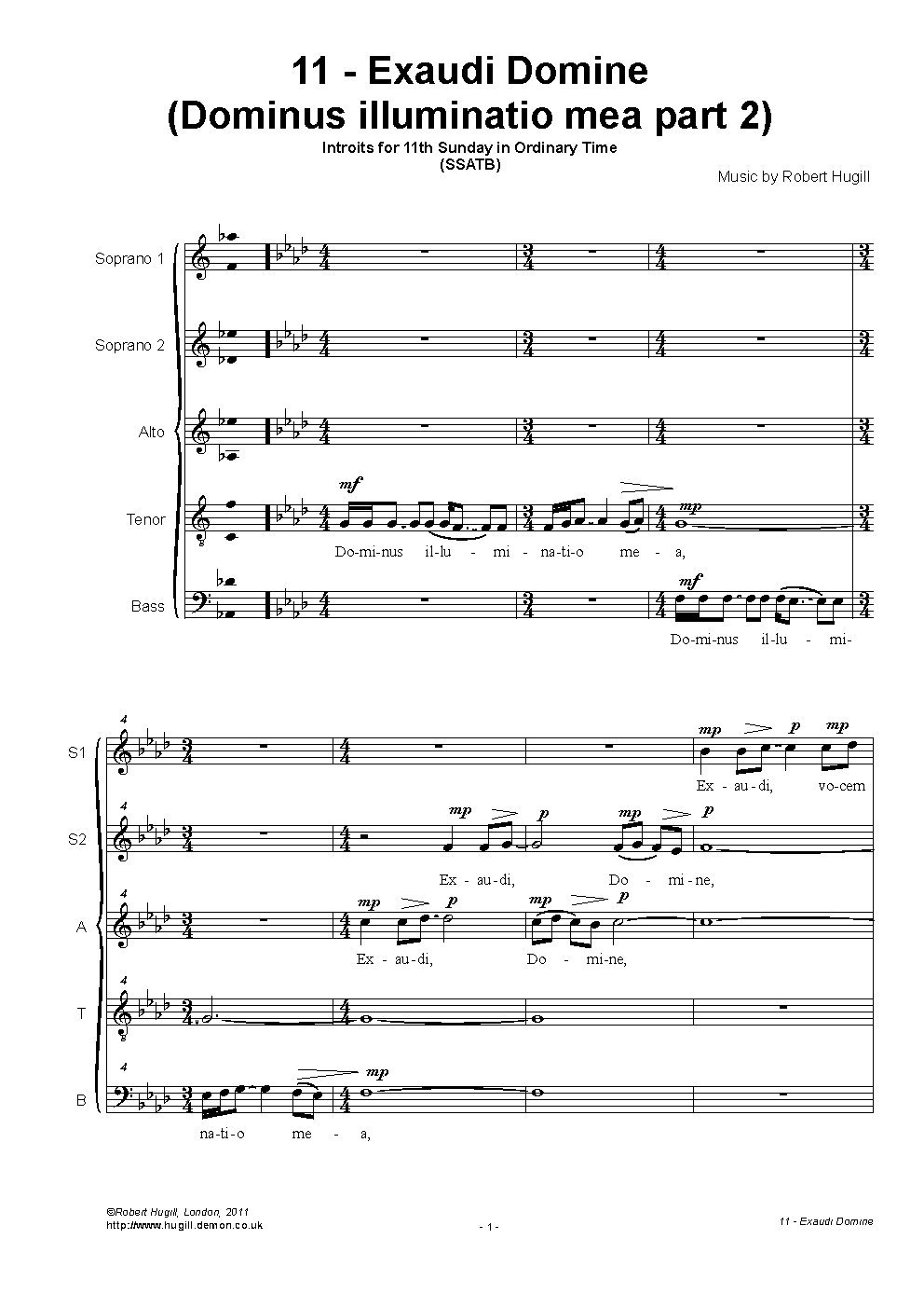 Exaudi Domine