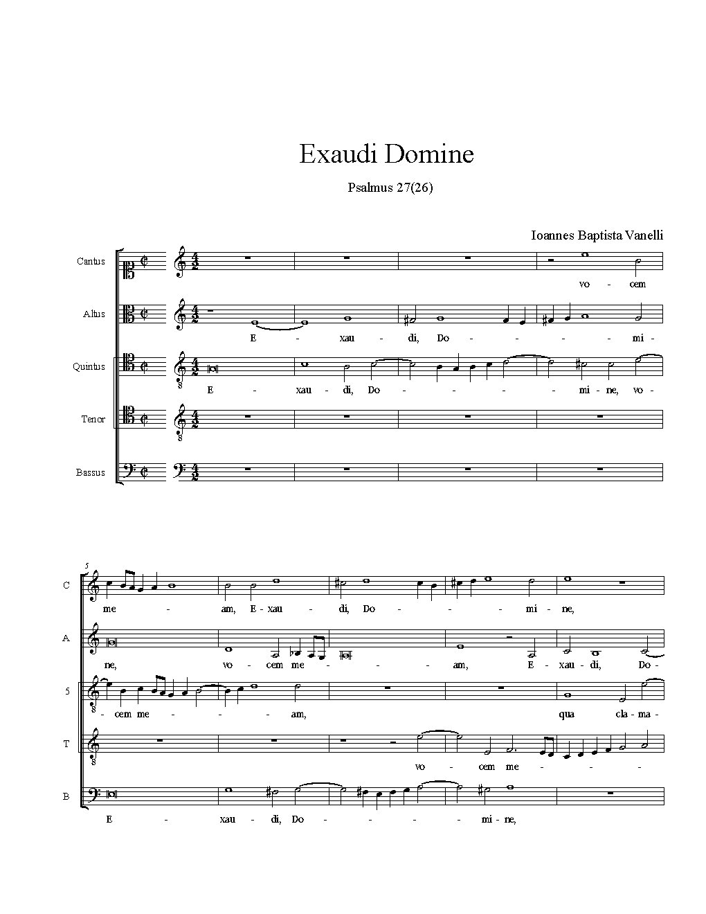 Exaudi Domine