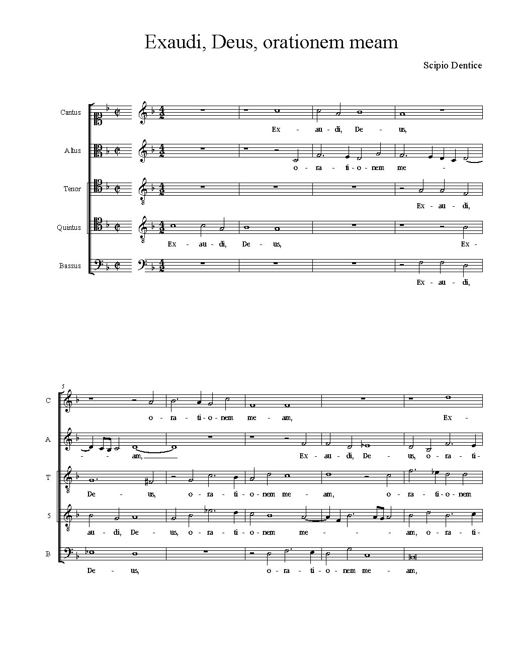 Exaudi, Deus, orationum meam