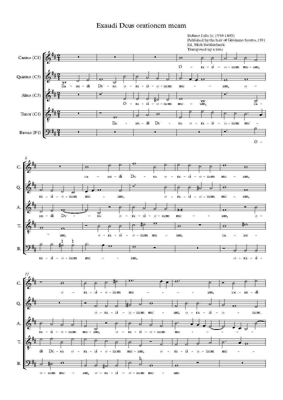 Exaudi Deus orationem meam