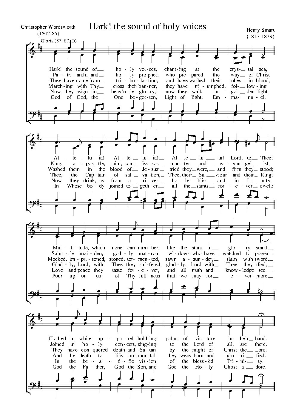 Hark! the sound of holy voices