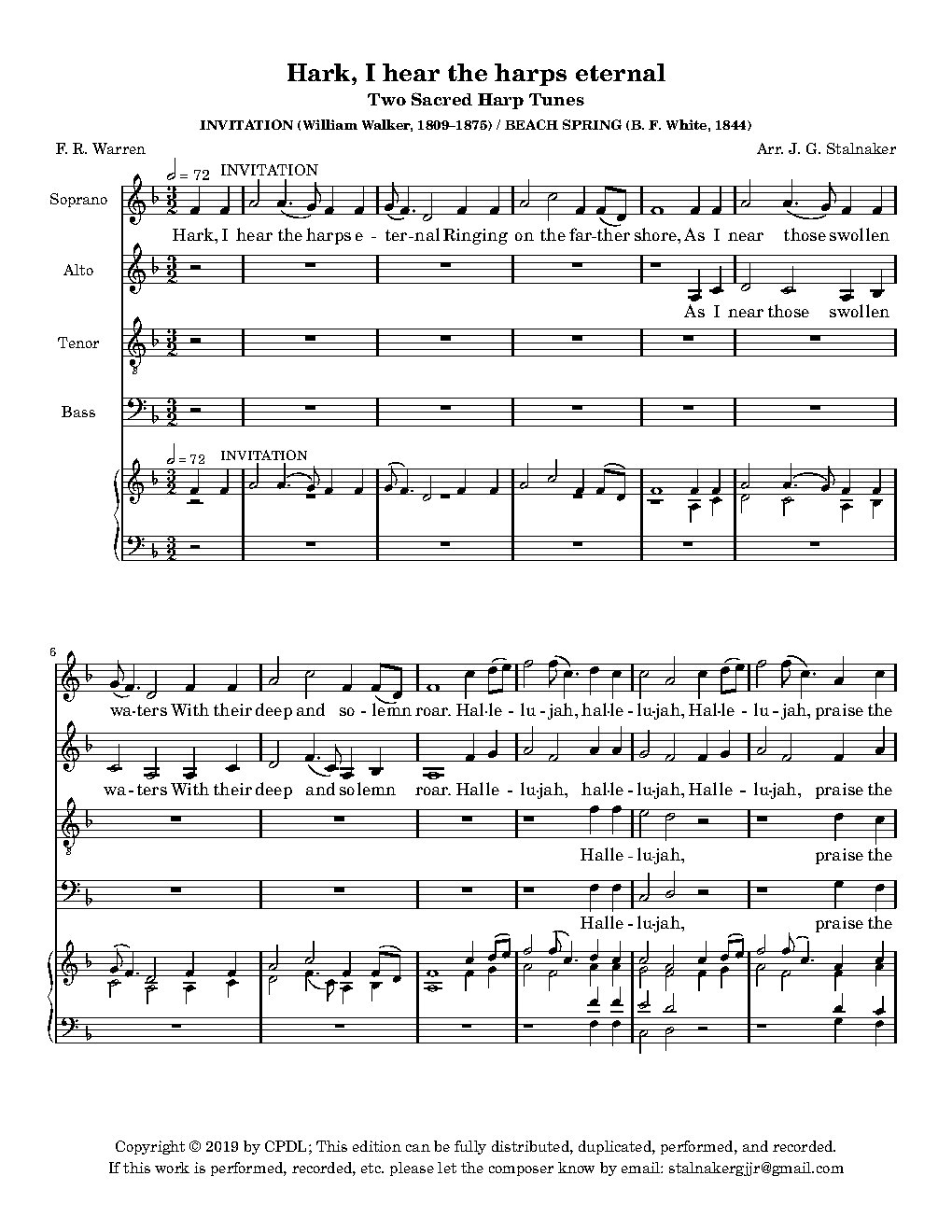 Hark, I hear the harps eternal