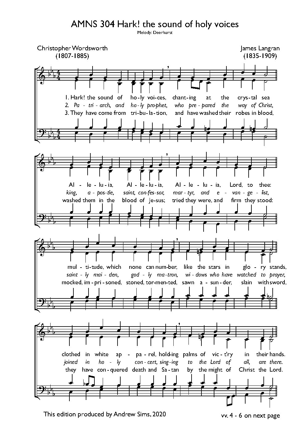 Hark! the sound of holy voices