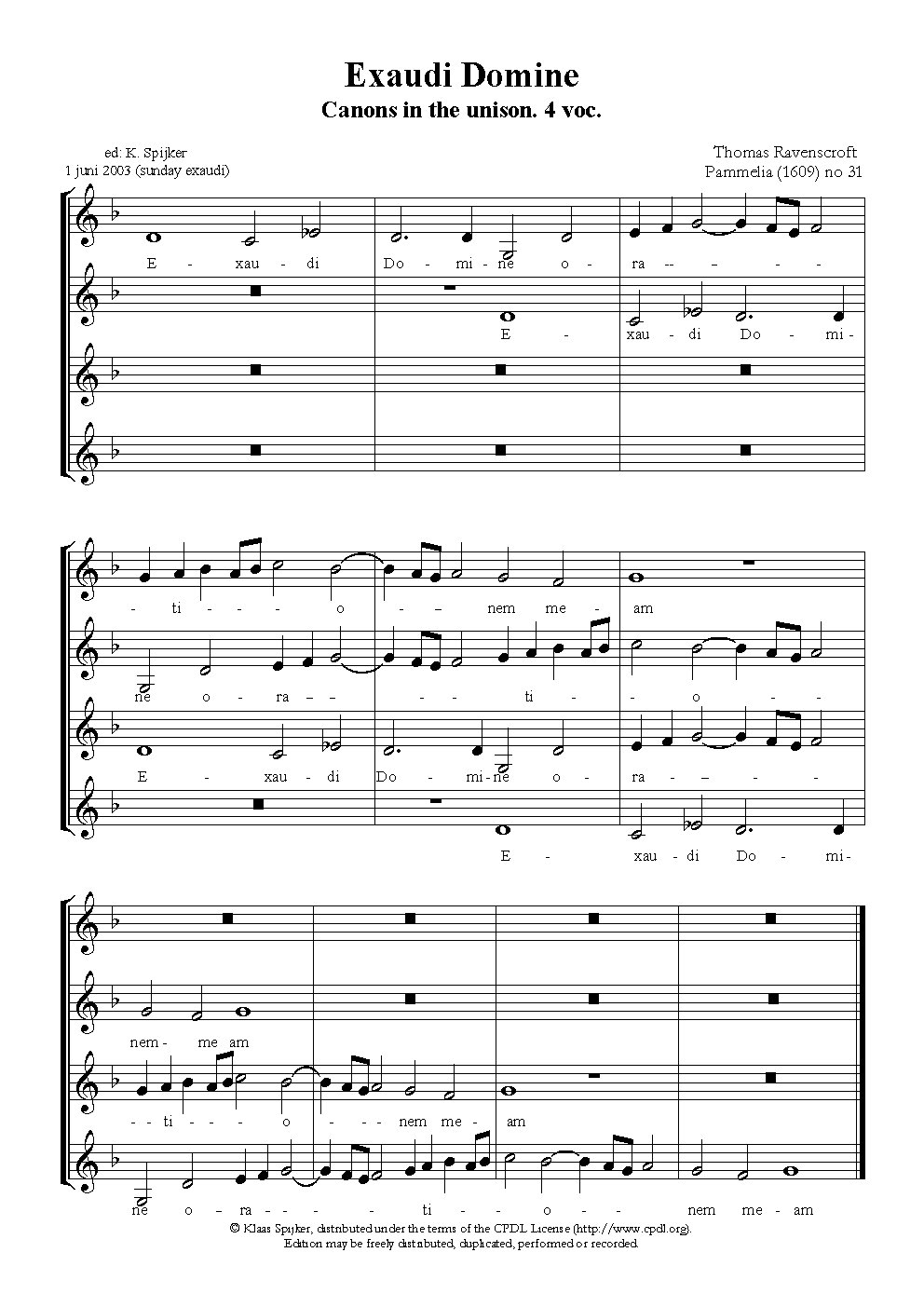 Exaudi Domine