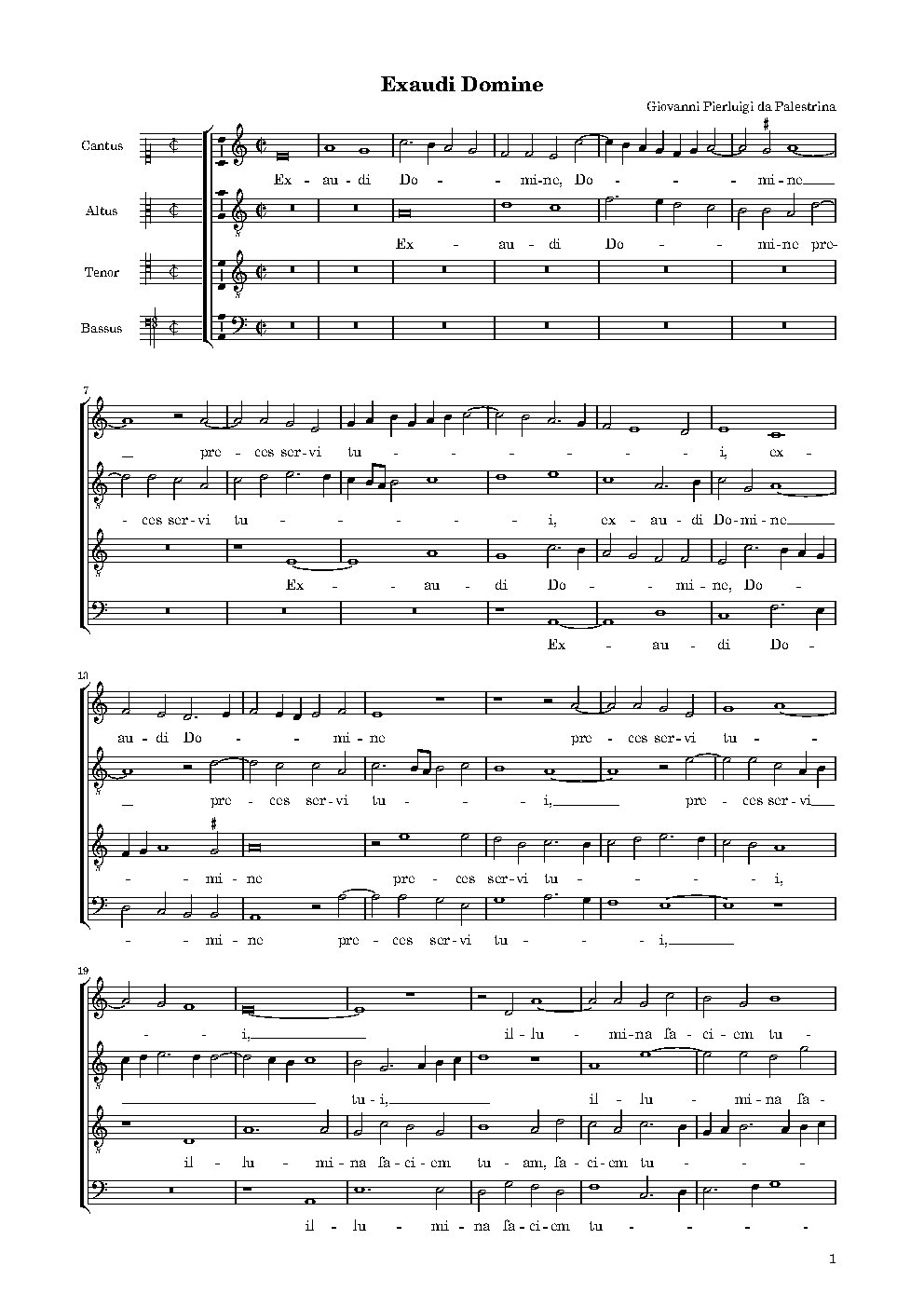 Exaudi Domine