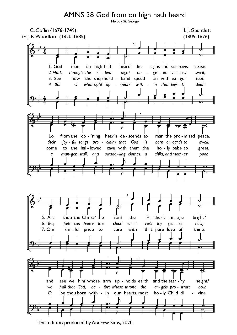 God from on high hath heard