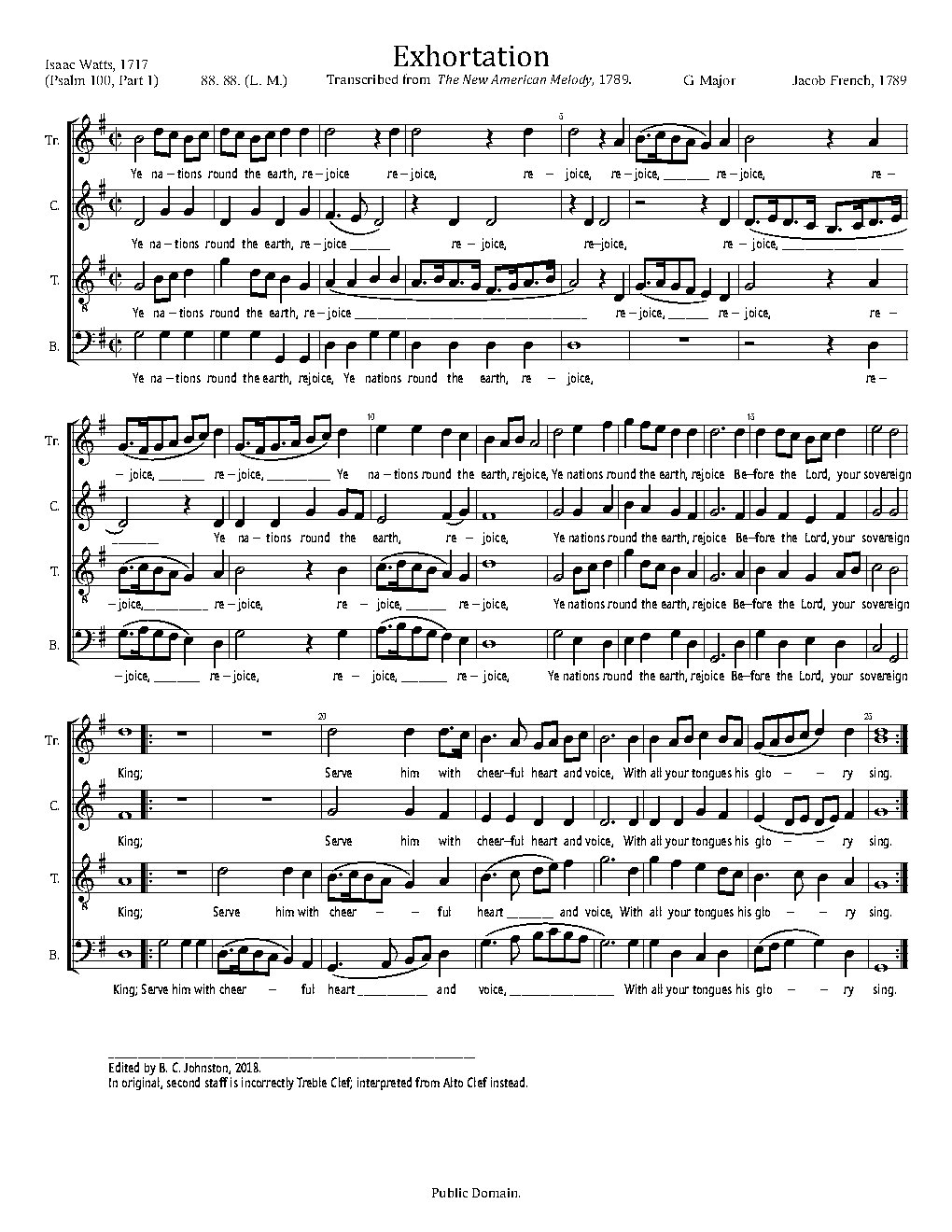 Exhortation - Choir Script PDF Thumbnail