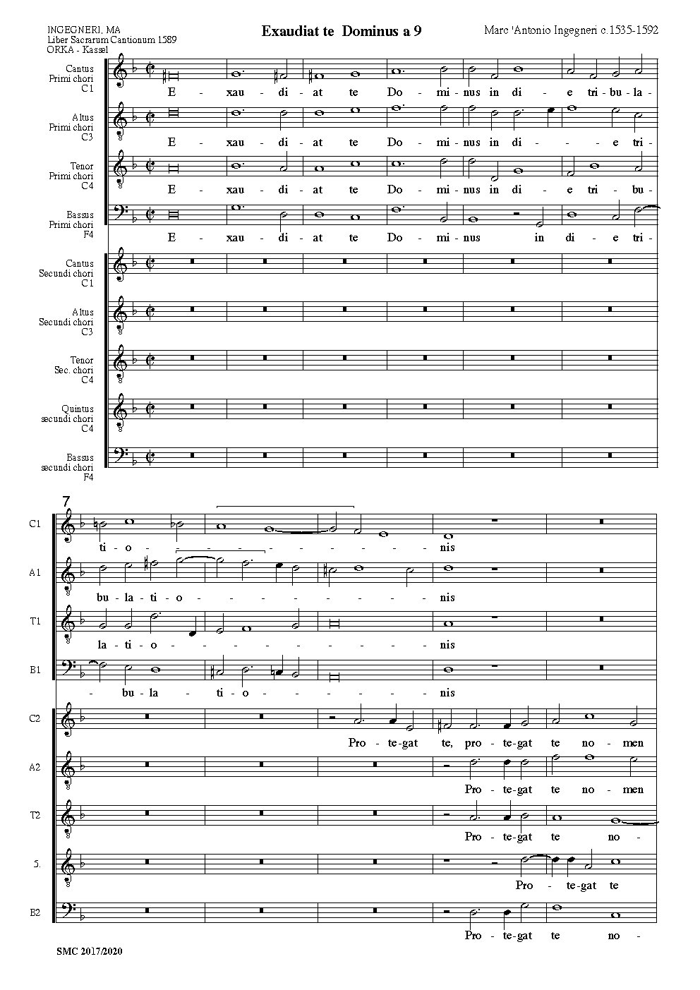 Exaudiat te Dominus - Choir Script PDF Thumbnail