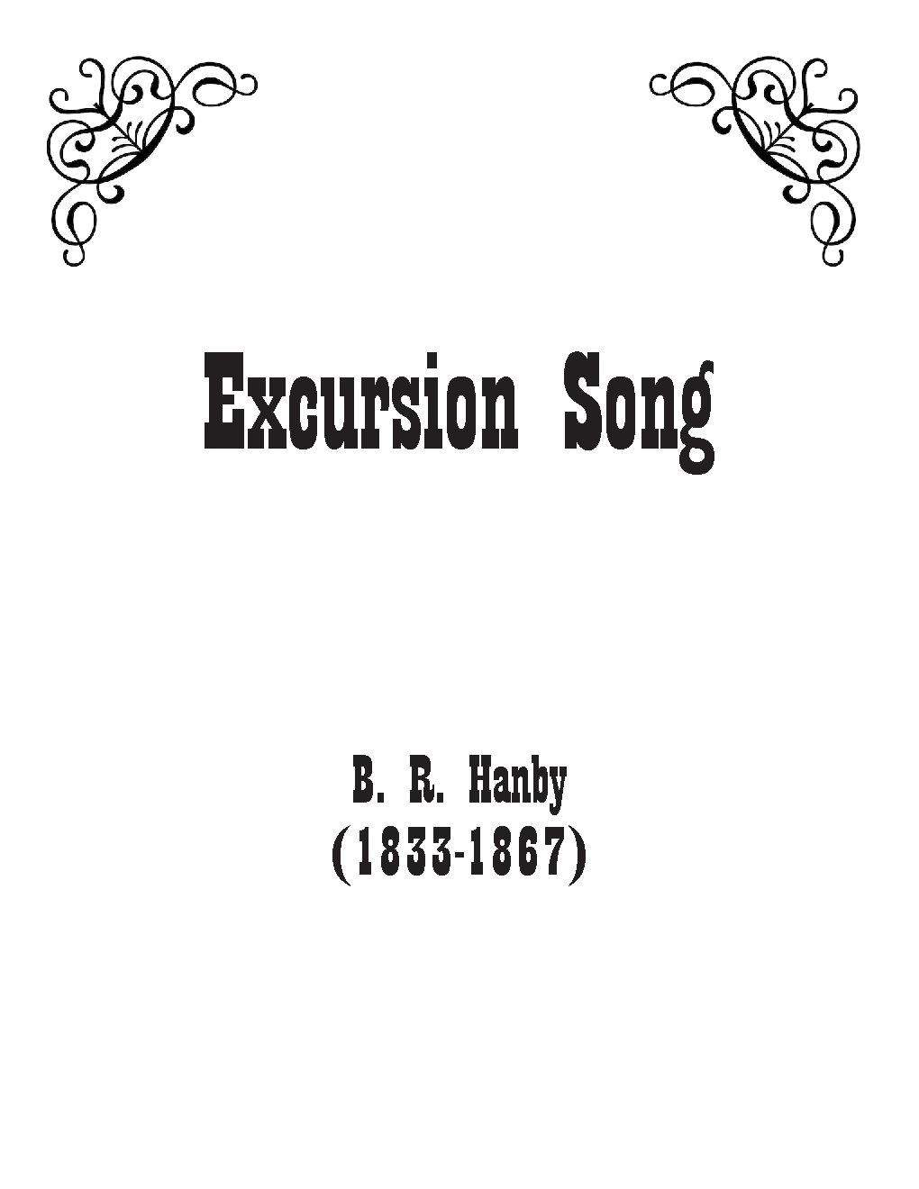 Excursion Song - Choir Script PDF Thumbnail