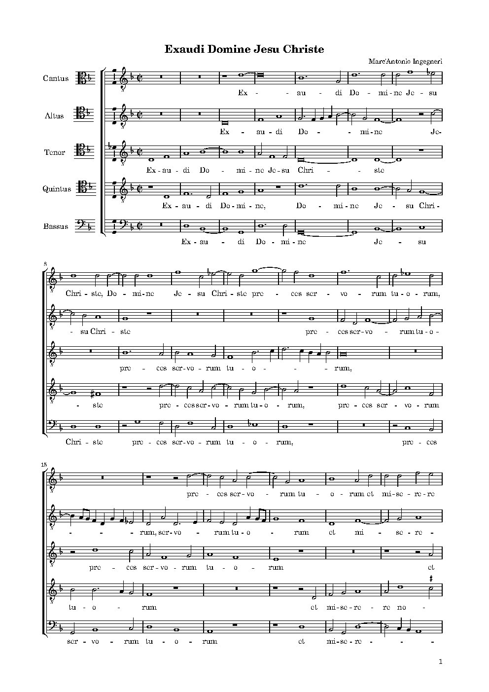 Exaudi Domine Jesu Christe