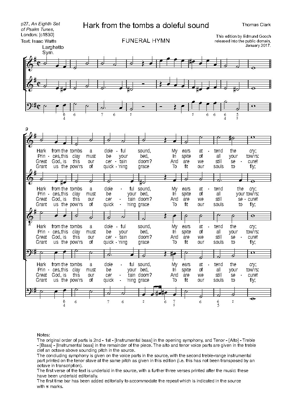 Hark from the tombs a doleful sound
