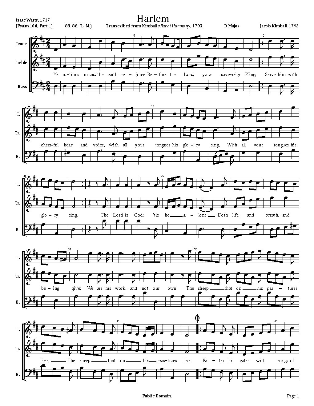 Harlem - Choir Script PDF Thumbnail