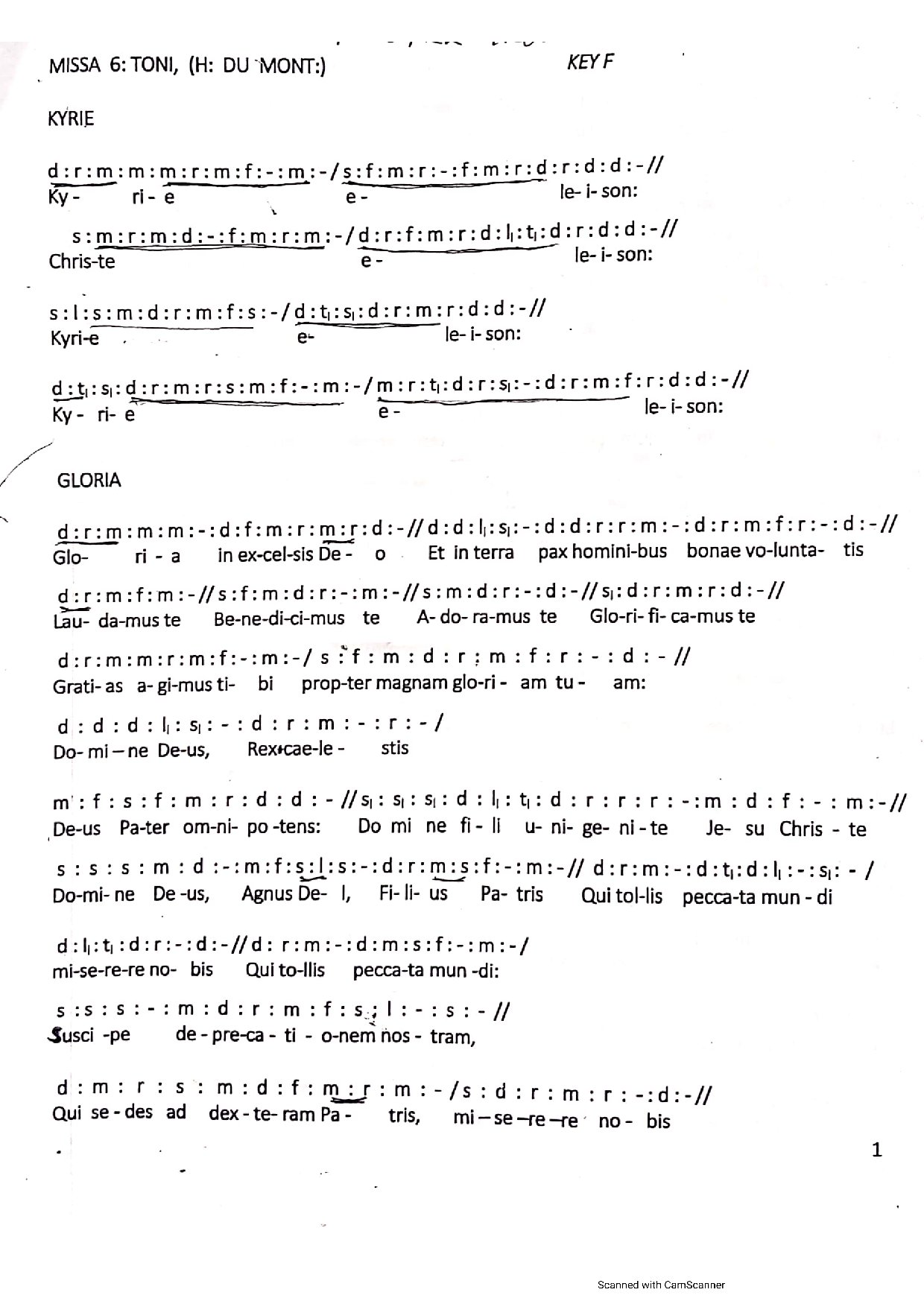 (MISSA DU MONT) Kyrie, Gloria, Credo, Sanctus & Agnus Dei - Download Choir Script PDF