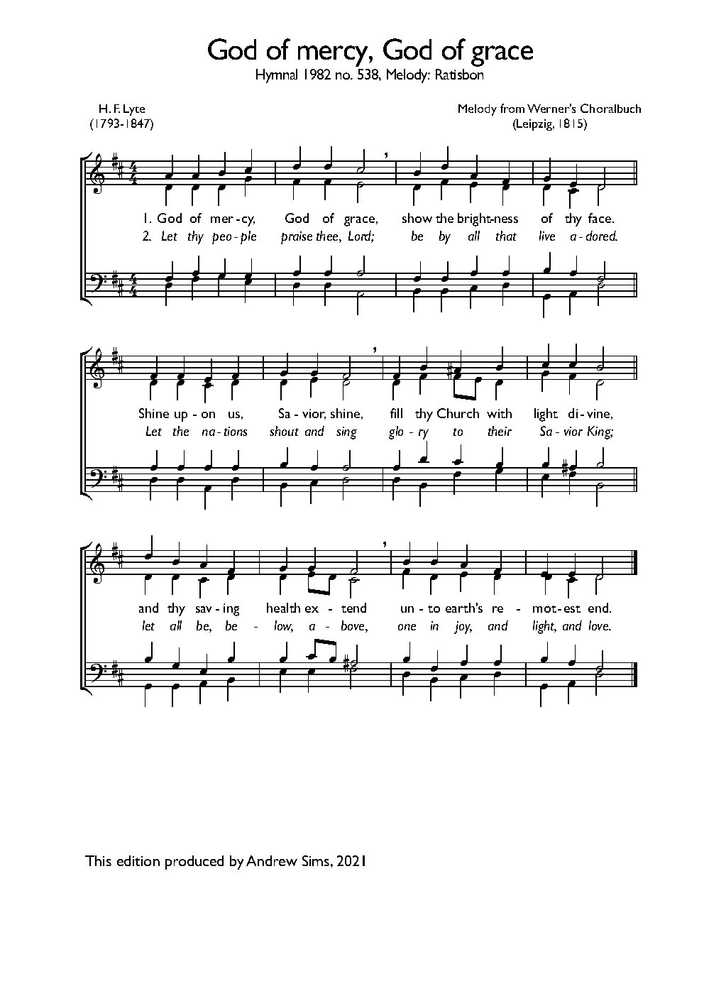 God of mercy, God of grace