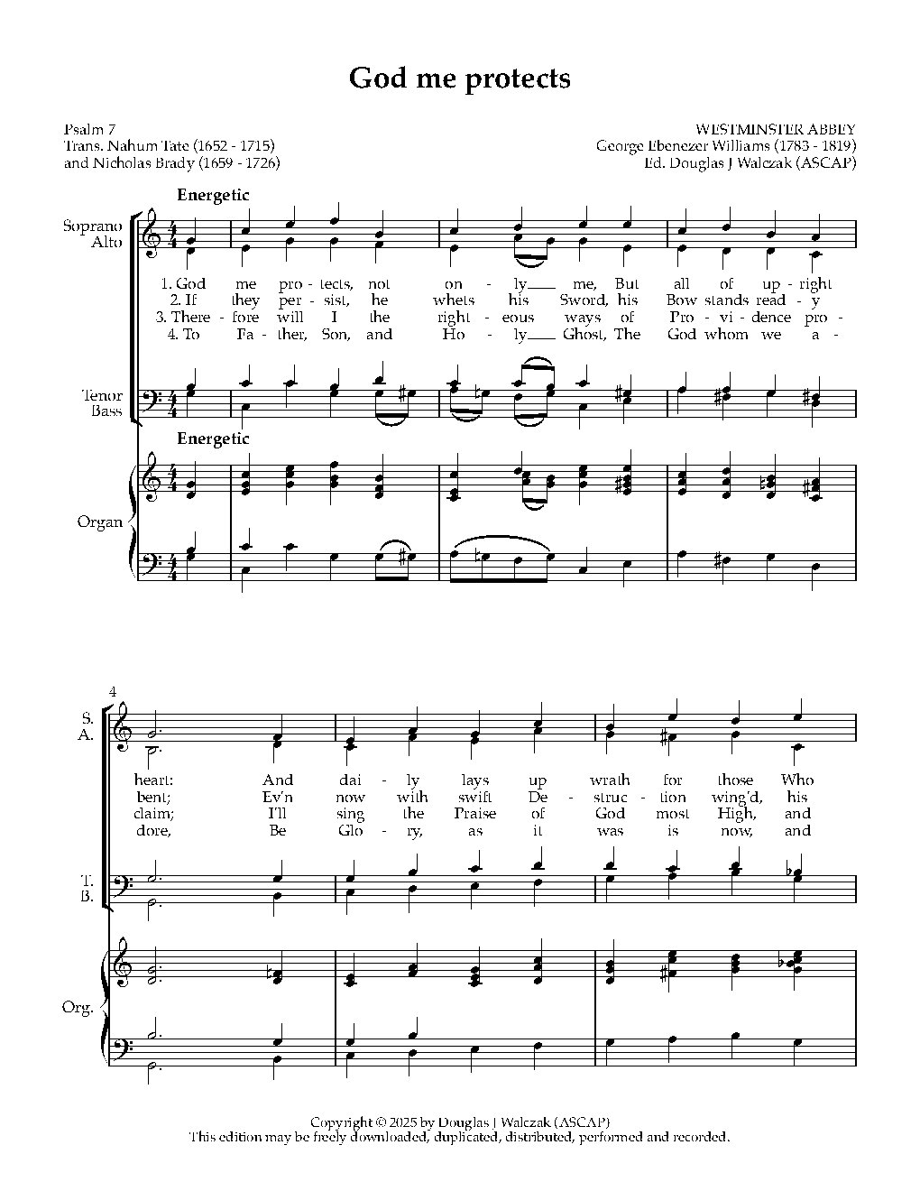 God me protects - Choir Script PDF Thumbnail