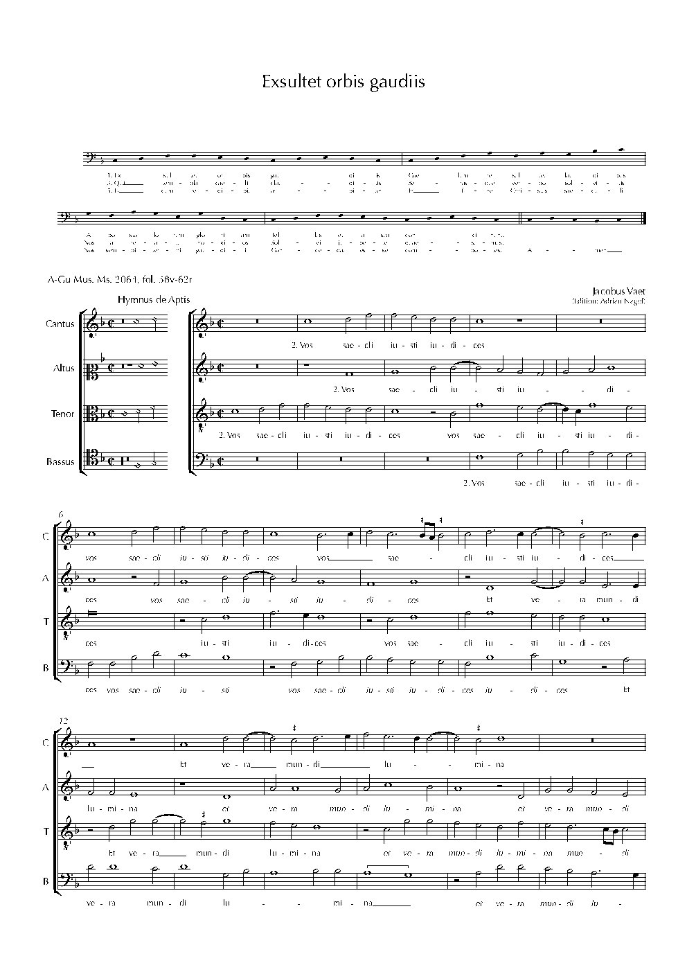 Exsultet orbis gaudiis