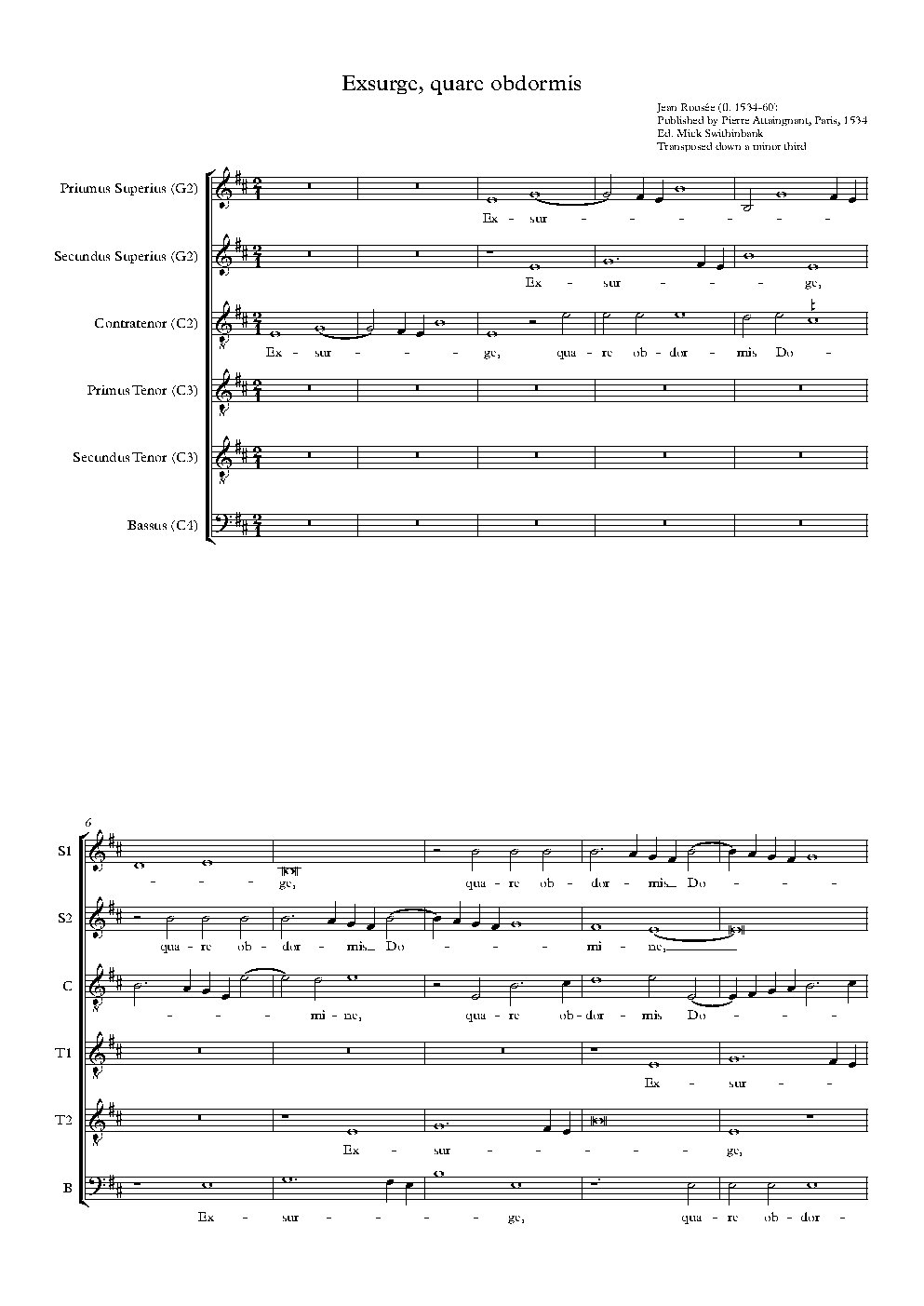 Exsurge, quare obdormis Domine - Choir Script PDF Thumbnail