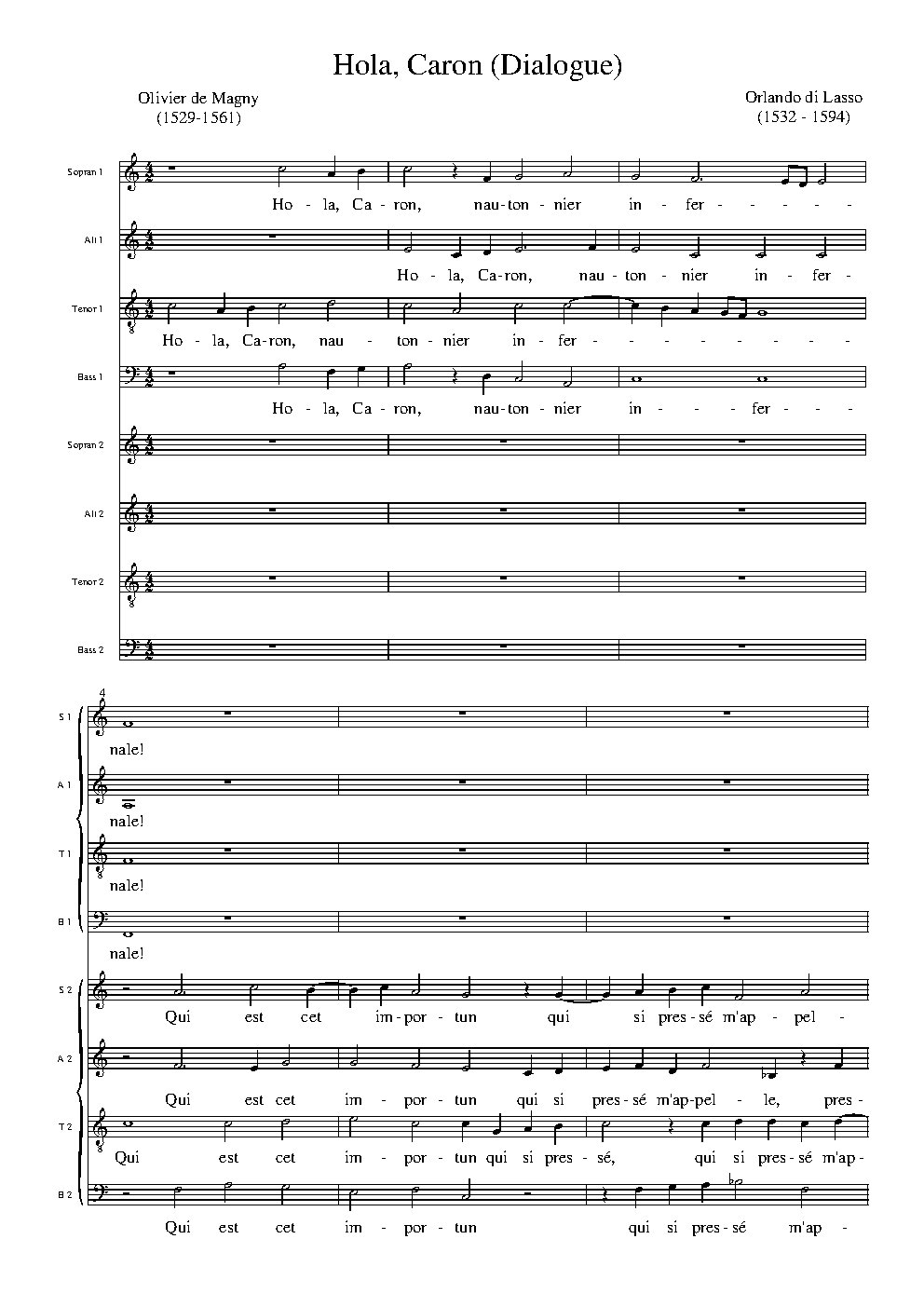 Hola, Caron (Dialogue)