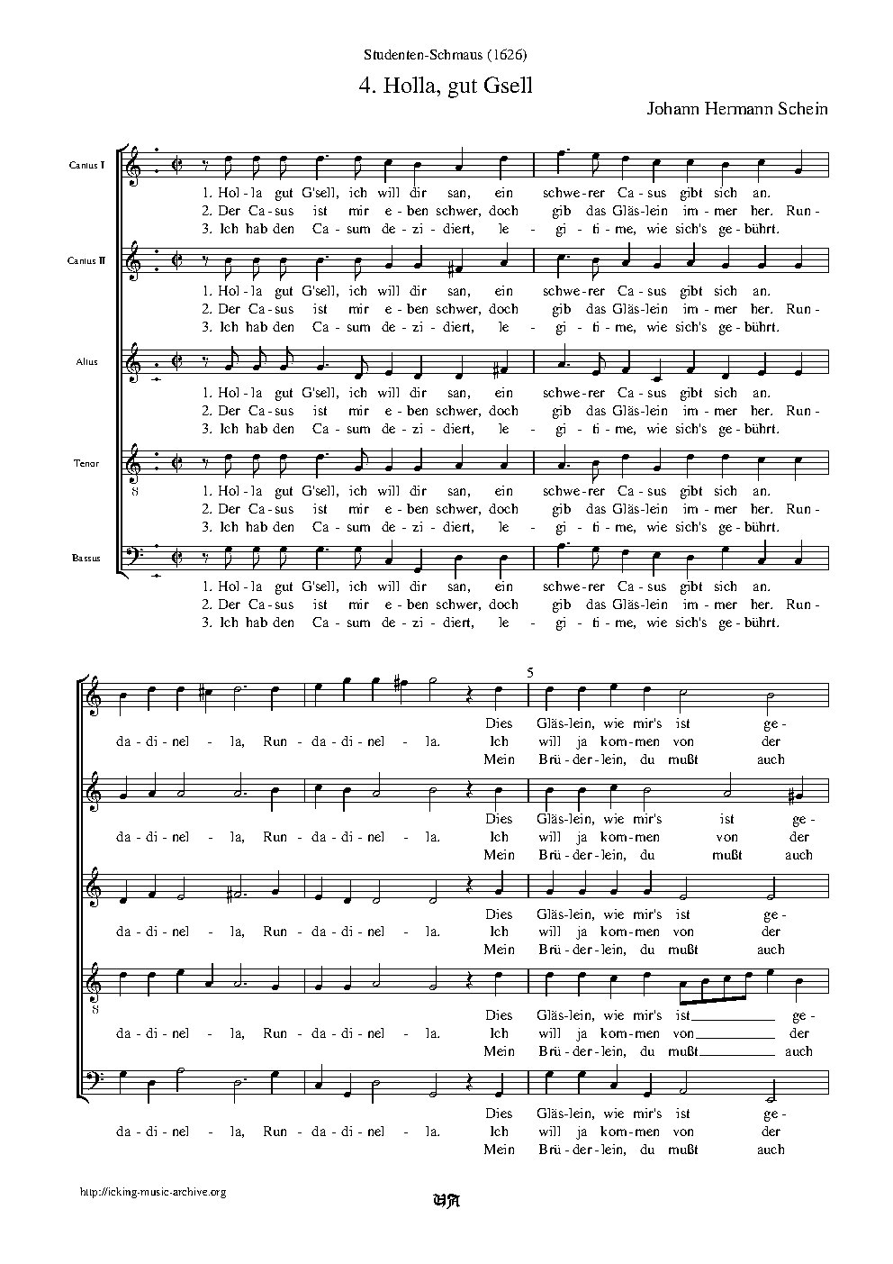 Holla, gut Gsell - Choir Script PDF Thumbnail