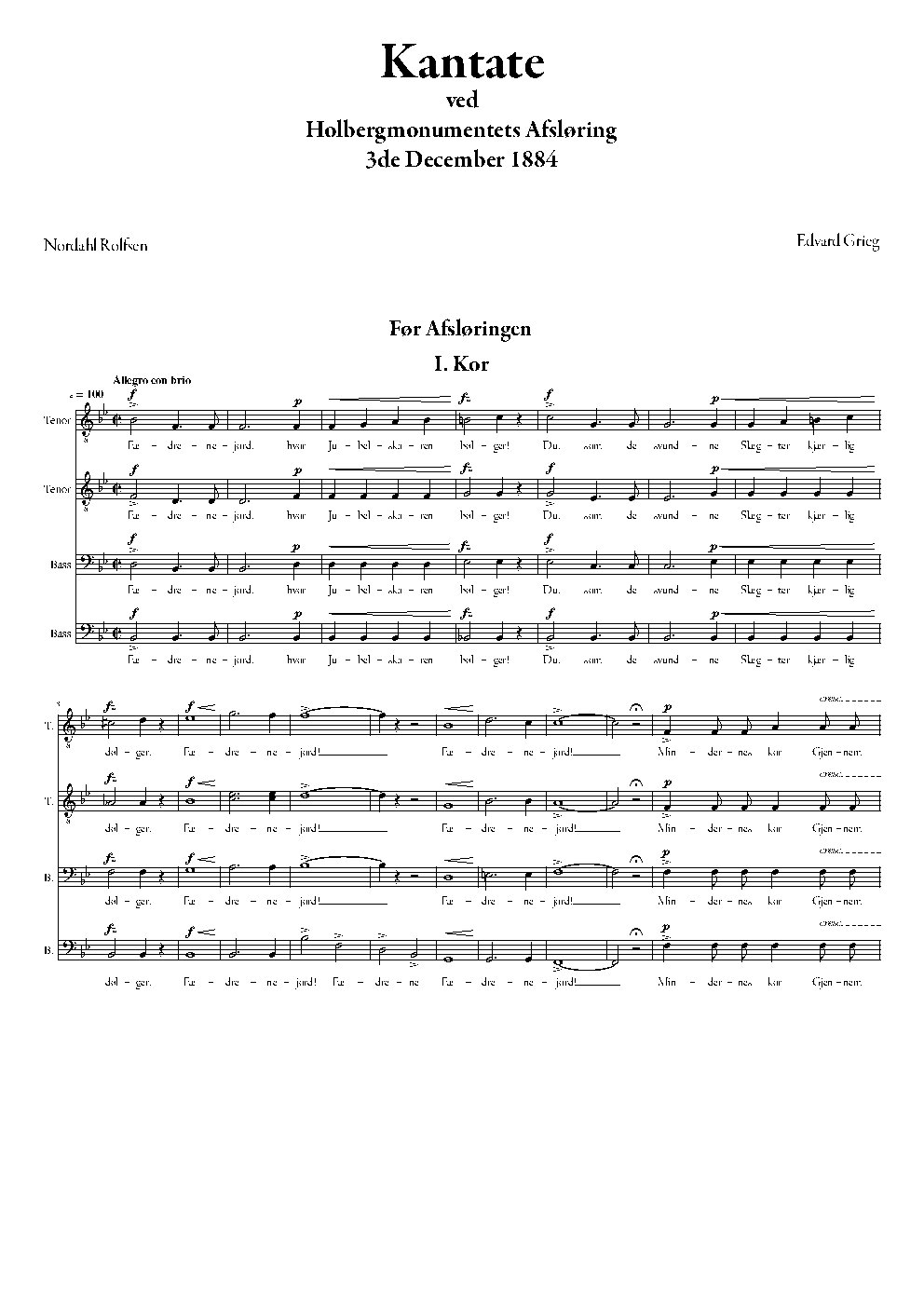 Holberg Cantata