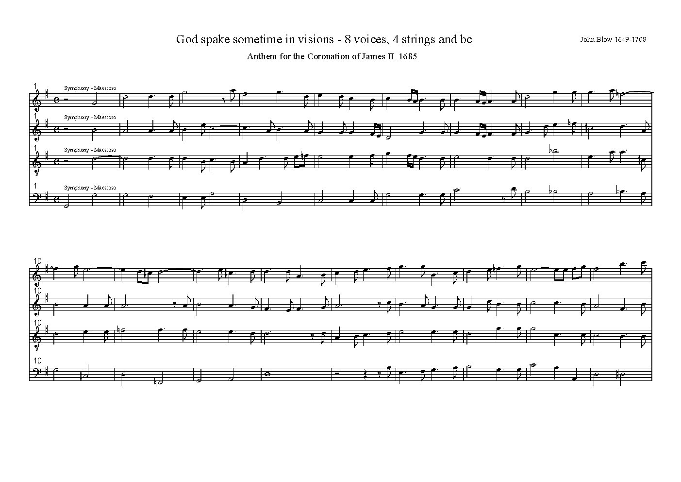 God spake sometime in visions - Choir Script PDF Thumbnail