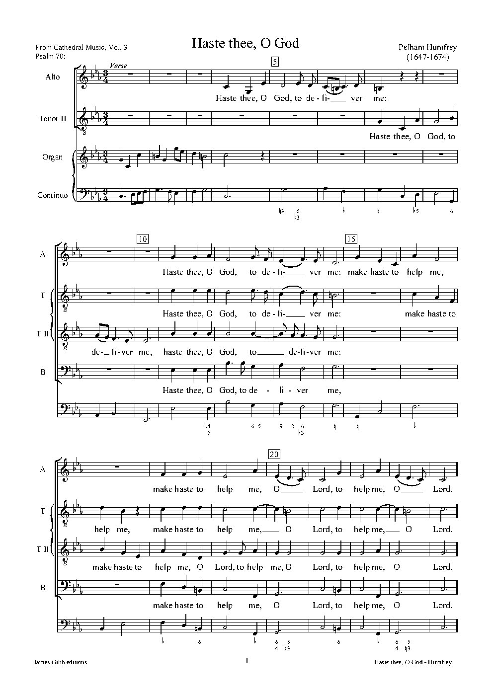 Haste thee, O God