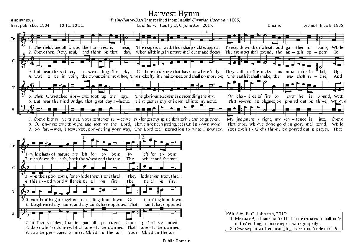 Harvest Hymn