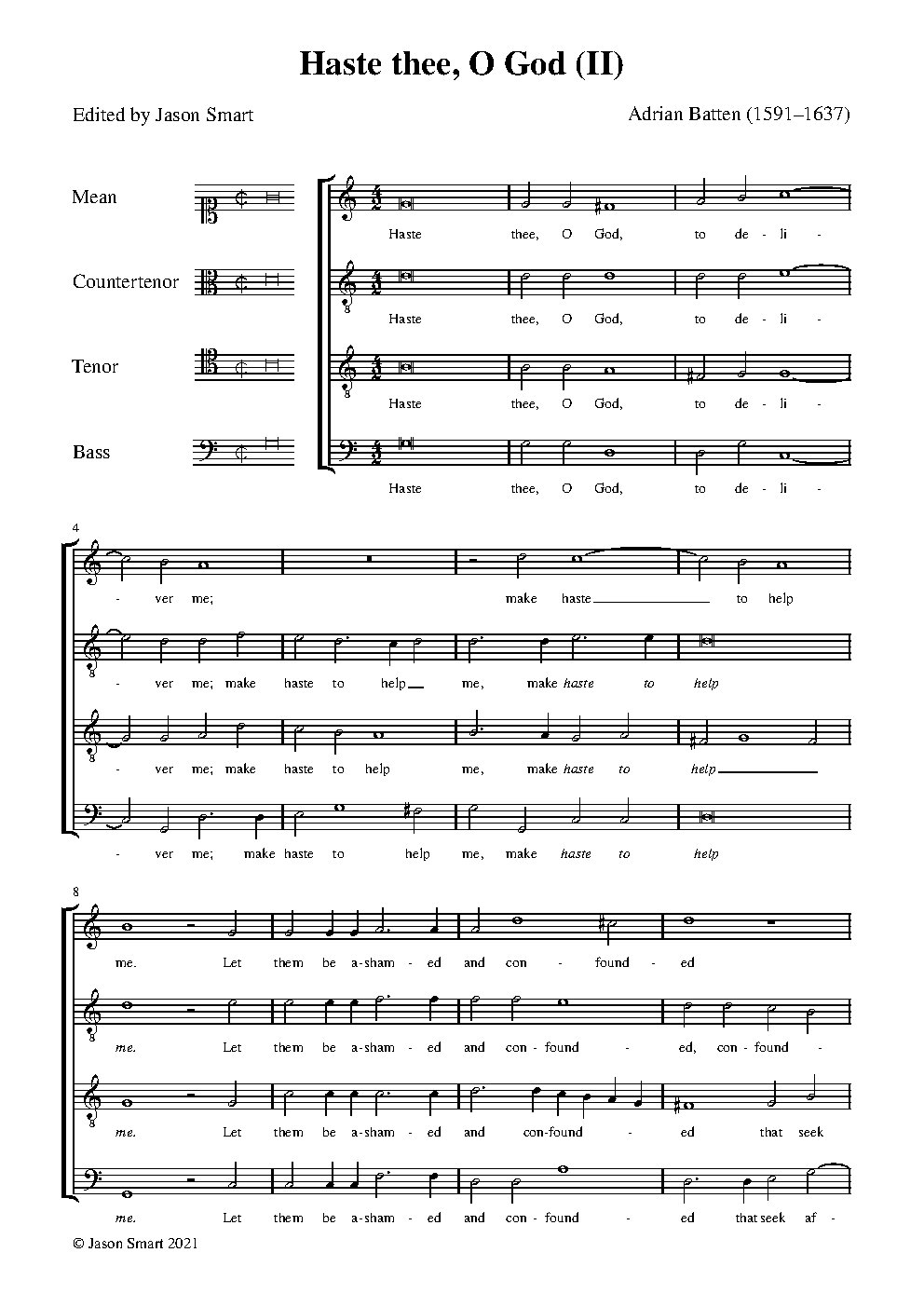 Haste thee, O God II