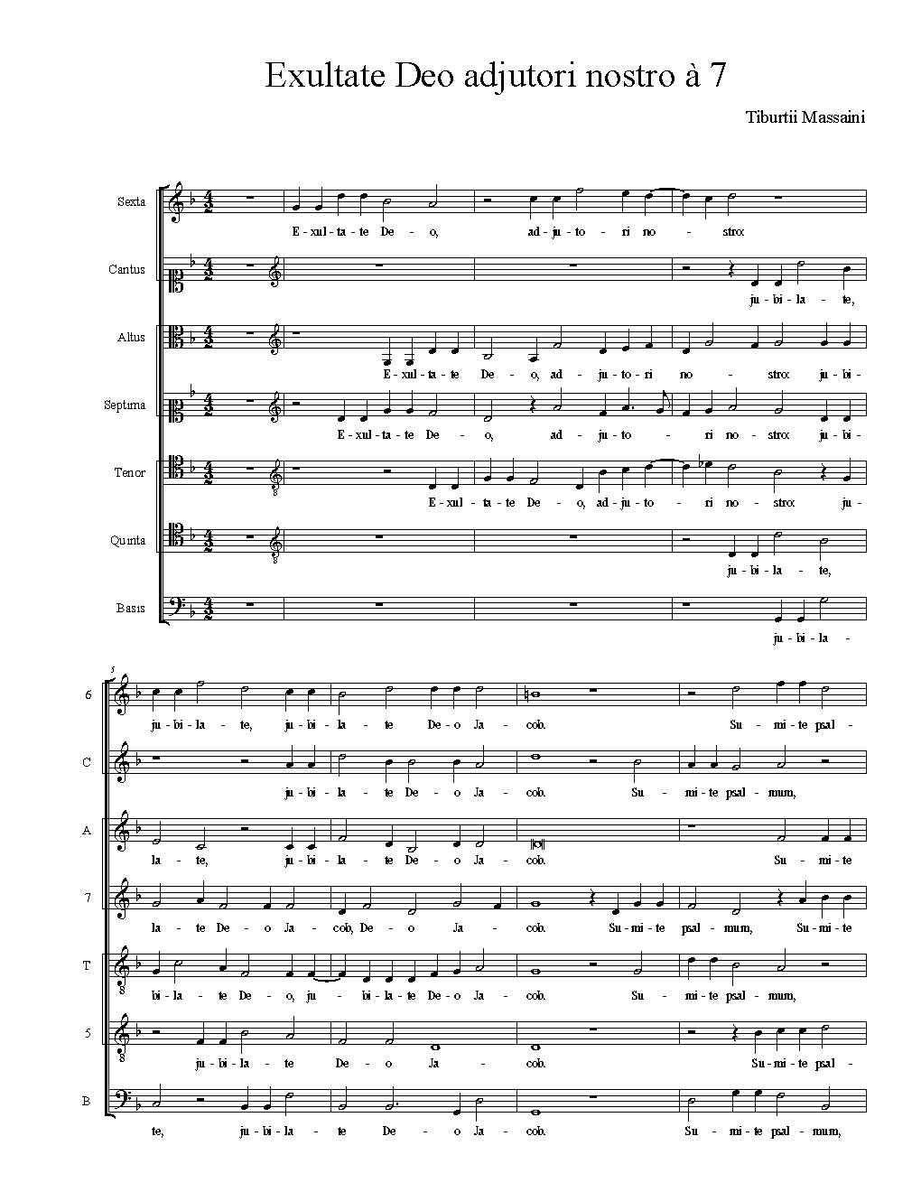 Exultate Deo - Choir Script PDF Thumbnail