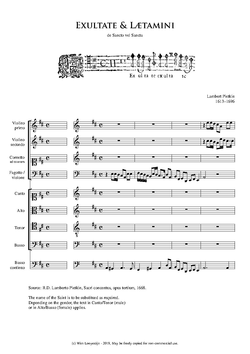 Exultate et laetamini
