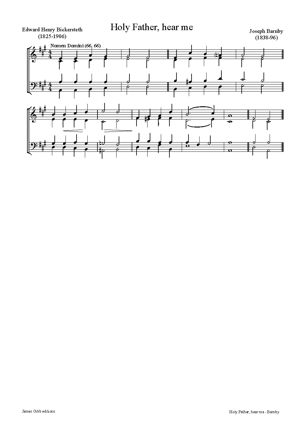 Holy Father, hear me - Choir Script PDF Thumbnail
