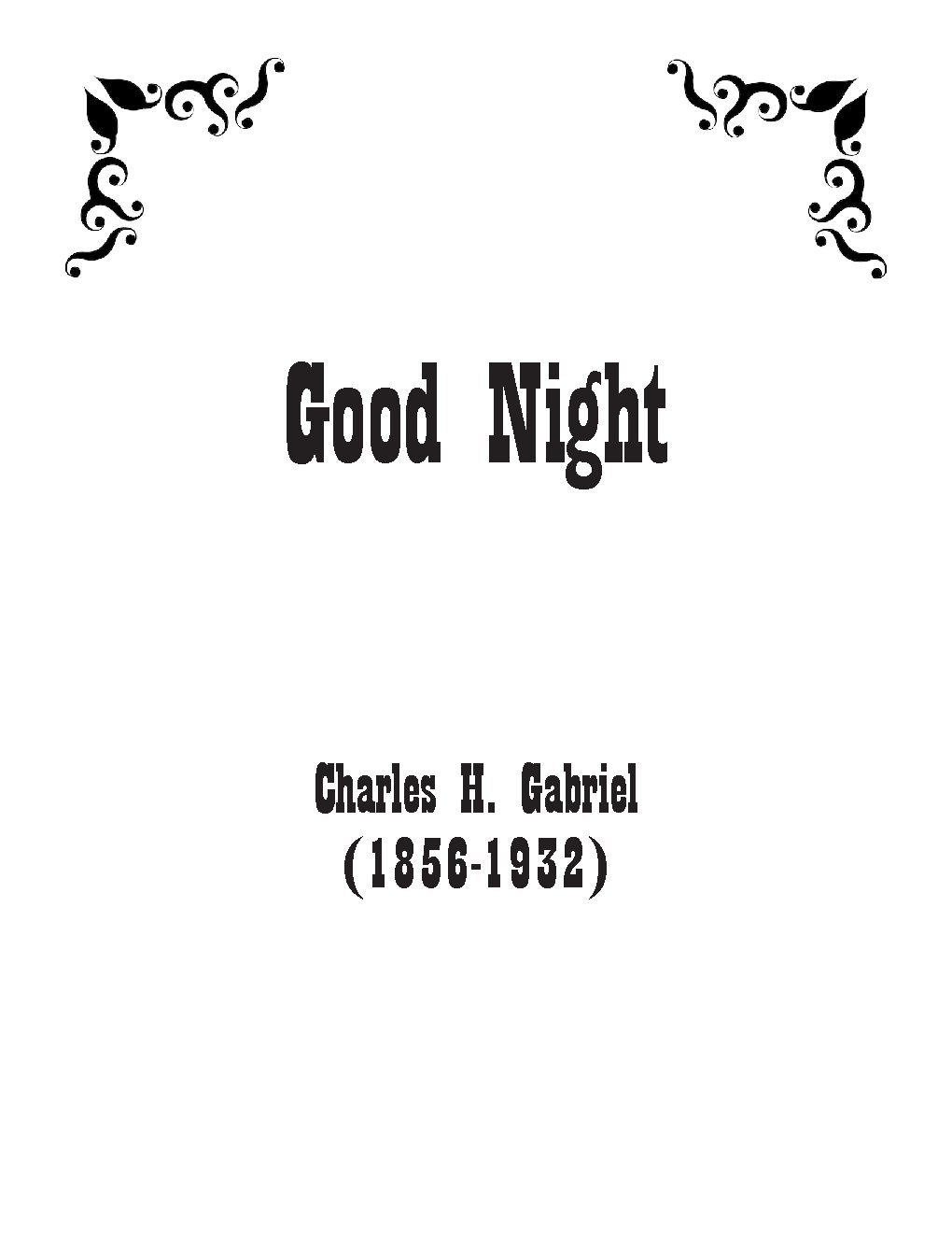Good Night - Choir Script PDF Thumbnail