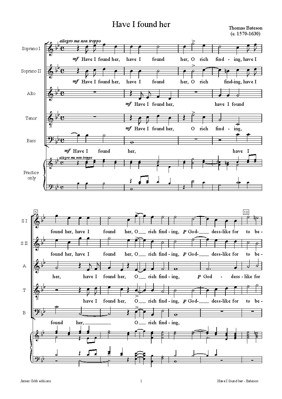 Have I found her - Choir Script PDF Thumbnail