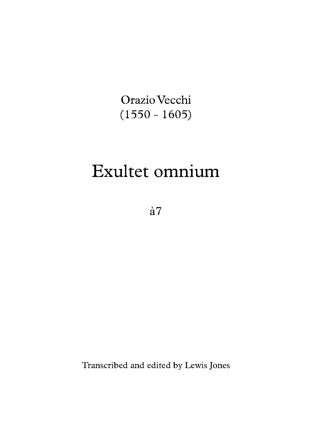 Exultet omnium a 7