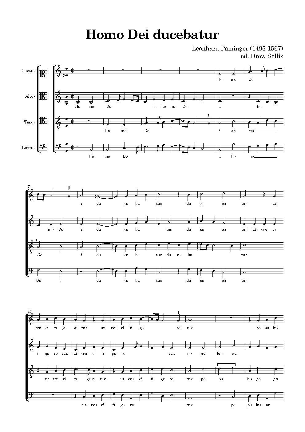 Homo Dei ducebatur - Choir Script PDF Thumbnail