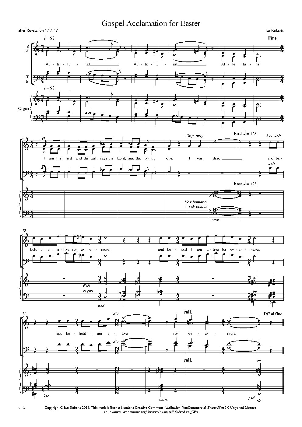 Gospel Acclamation for Easter
