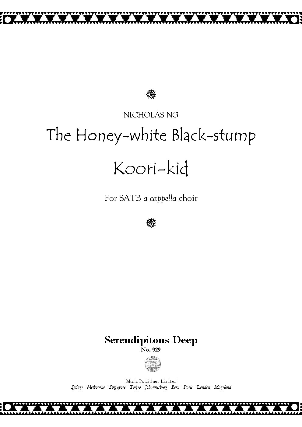 Honey-white Black-stump Koori-kid
