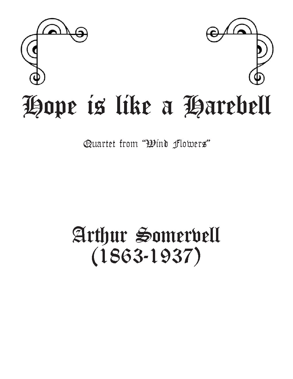 Hope is like a harebell