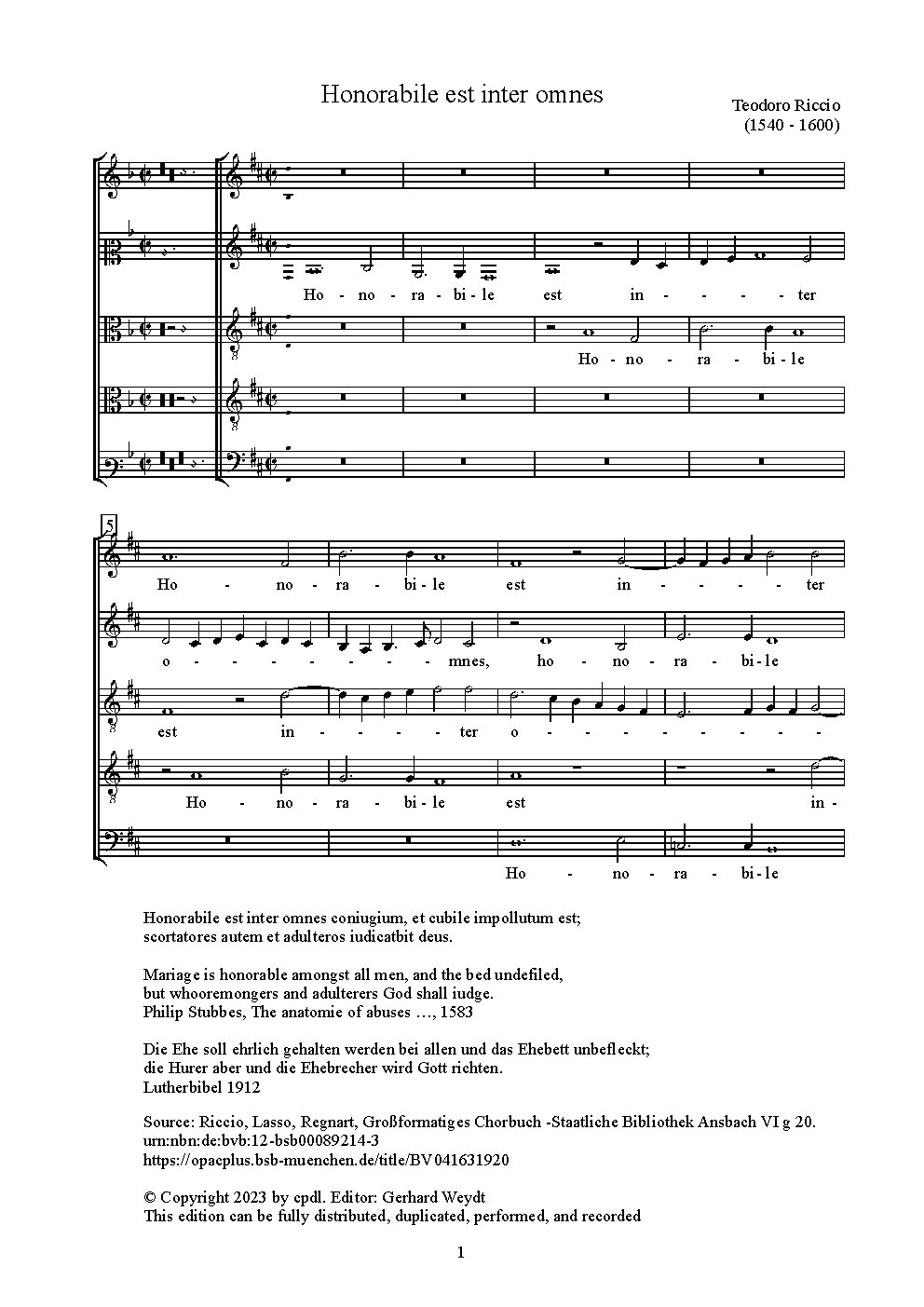 Honorabile st inter omnes