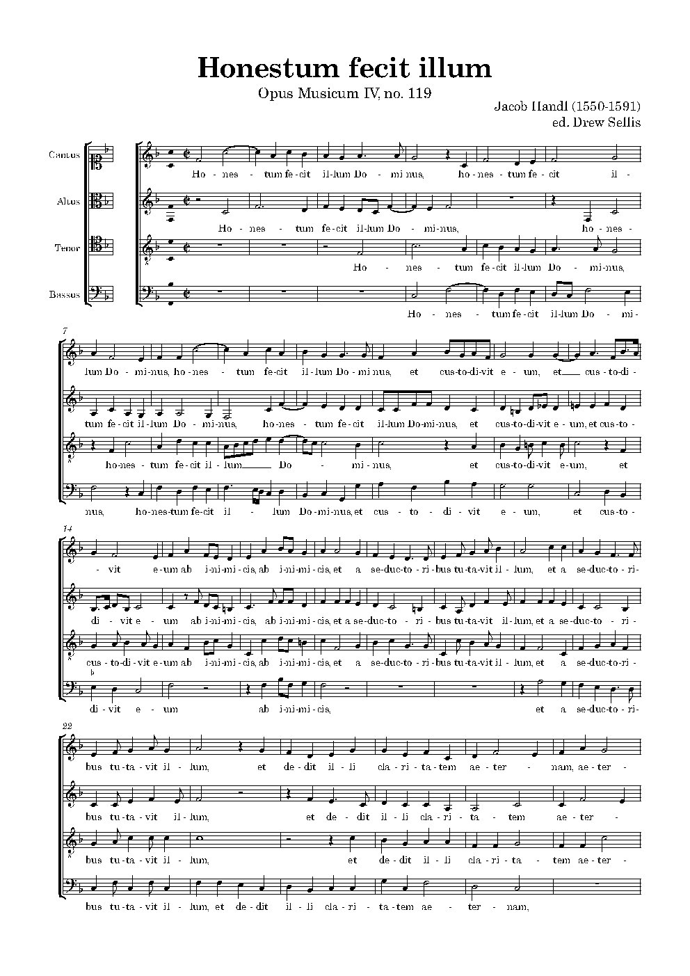 Honestum fecit illum