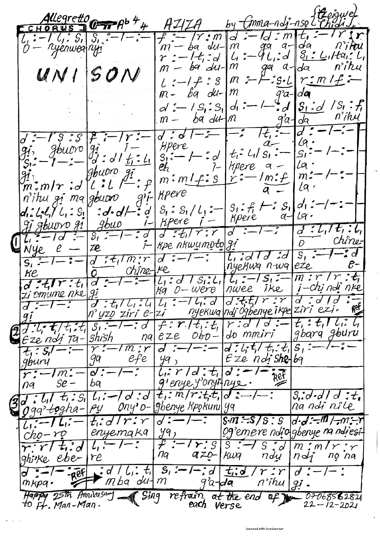 Onyenweanyi Mba Dum Ga Ada N Ihu Gi