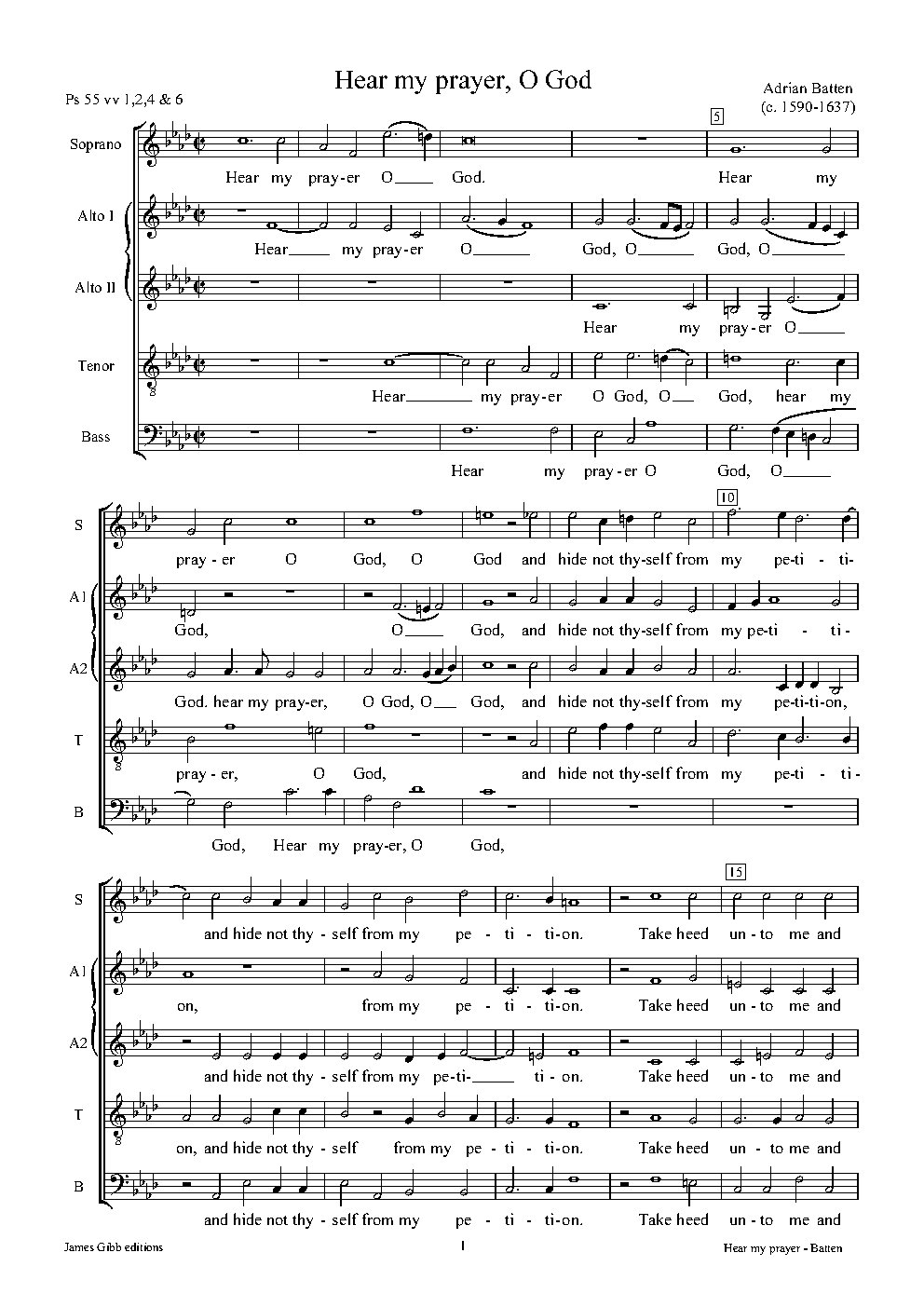 Hear my prayer, O God