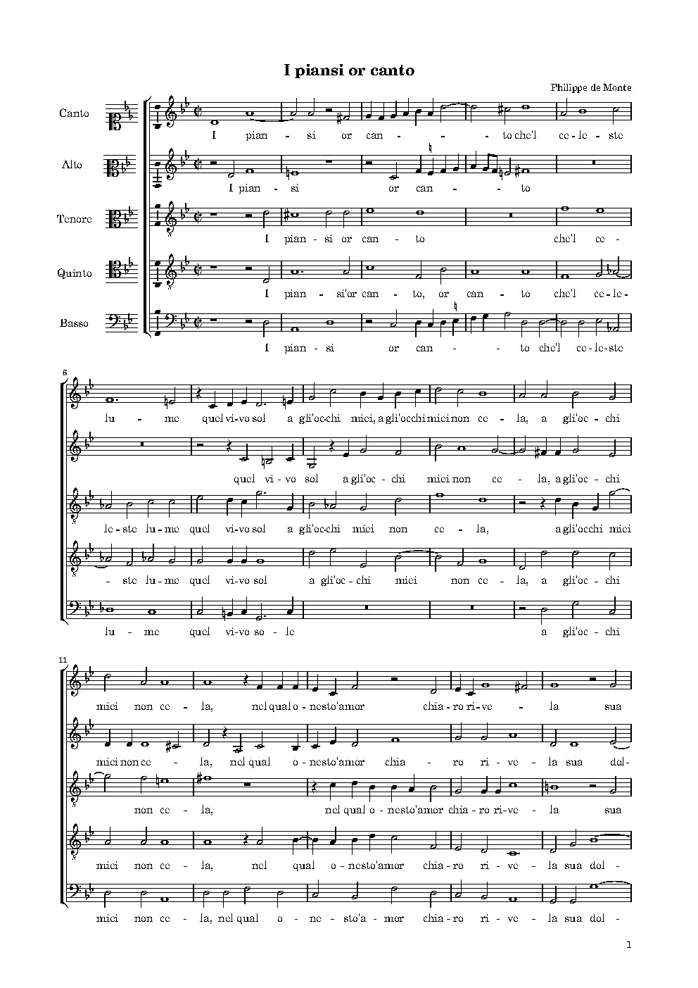 I' piansi, or canto