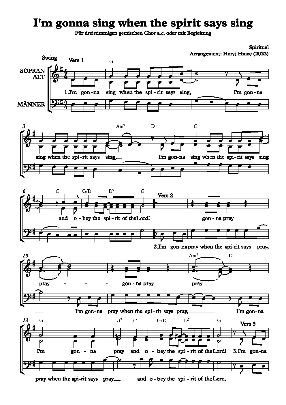 I'm gonna sing