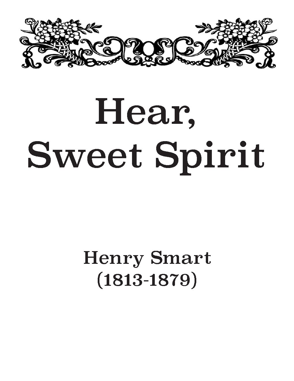 Hear, sweet spirit - Choir Script PDF Thumbnail