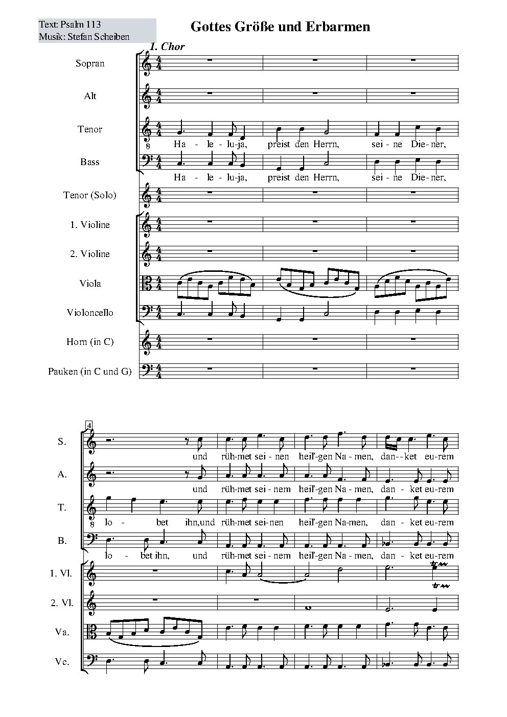 Gottes Größe und Erbarmen (Psalm 113)