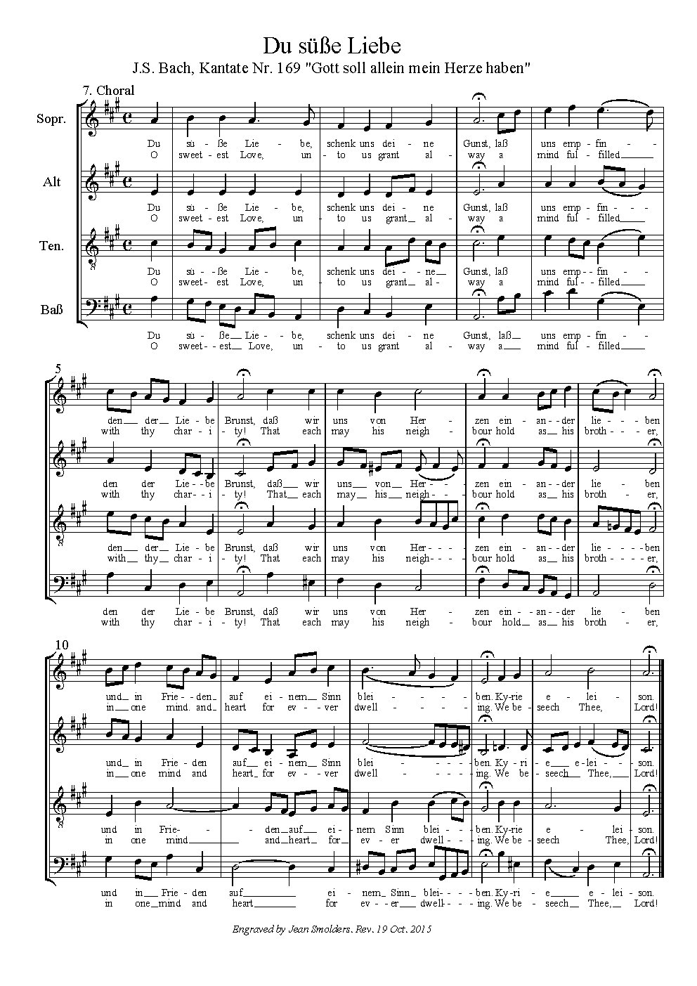 Cantata BWV 169 - Gott soll allein mein Herze haben